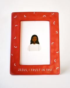 Ceramic Picture Frames: Mary's Prayer