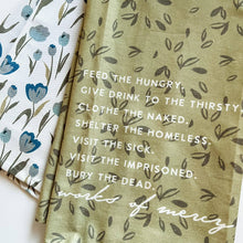 Load image into Gallery viewer, Works of Mercy Tea Towel Set