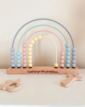 Load image into Gallery viewer, God’s Promise Wooden Rainbow Abacus