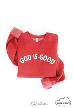 Load image into Gallery viewer, GOD IS GOOD PUFF Graphic Sweatshirt: DARK GREY / XL
