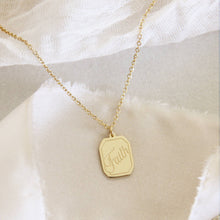Load image into Gallery viewer, Faith Necklace, Hebrews 11:1: Yellow Gold