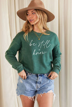 Load image into Gallery viewer, BE STILL AND KNOW Mineral Graphic Sweatshirt: VINTAGE MAROON / S