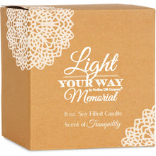 Load image into Gallery viewer, Light - 8 oz - 100% Soy Wax Candle
Scent: Tranquility