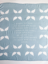 Load image into Gallery viewer, Guardian Angel Baby Swaddle (Blue)