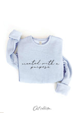 Load image into Gallery viewer, CREATED WITH A PURPOSE Graphic Sweatshirt: VINTAGE WHITE LONG SLEEVE / S