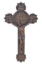 Load image into Gallery viewer, St. Benedict Crucifix in Cold Cast Bronze 11&quot;
