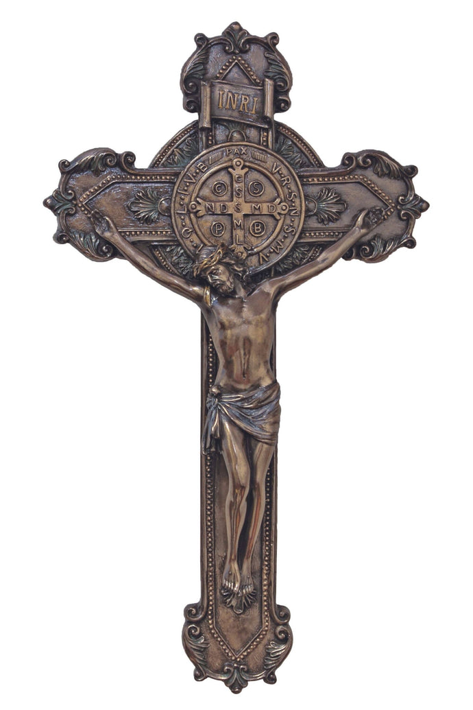 St. Benedict Crucifix in Cold Cast Bronze 11