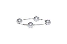 Load image into Gallery viewer, 12mm Silver Pearl Blessing Bracelet: S