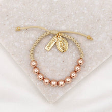 Load image into Gallery viewer, Feminine Genius Bracelet - Giving Back to ENDOW: Light Blue/Silver