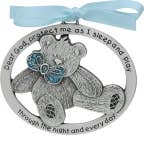 Blue Teddy Bear Crib Medal