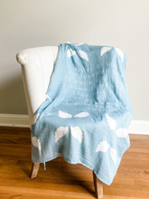 Load image into Gallery viewer, Guardian Angel Baby Swaddle (Blue)