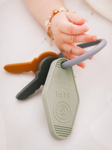 Keys to the Kingdom Silicone Teether | Catholic Baby Gift: Keys to the Kingdom