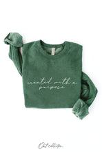 Load image into Gallery viewer, CREATED WITH A PURPOSE Graphic Sweatshirt: VINTAGE WHITE LONG SLEEVE / M