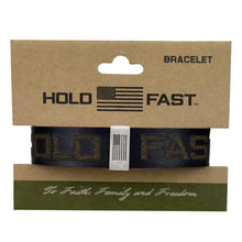 Load image into Gallery viewer, HOLD FAST Mens Bracelet Flag Snap Black: Black