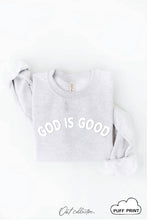 Load image into Gallery viewer, GOD IS GOOD PUFF Graphic Sweatshirt: ROSE / S