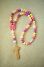 Load image into Gallery viewer, Butterfly Baby Rosary | Teething Rosary | Baptism Gift: Orange
