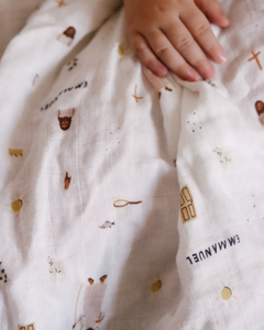 Catholic Muslin Swaddle Baby Blanket: Our Lady of Guadalupe