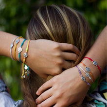Load image into Gallery viewer, Breathe Blessing Bracelet: Purple / Silver