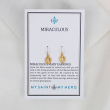 Load image into Gallery viewer, Miraculous Medal Earrings: Silver