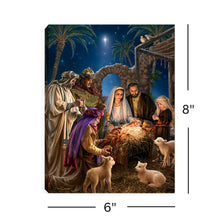 Load image into Gallery viewer, Mini Lit Easel Back - THE NATIVITY