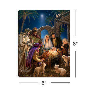 Mini Lit Easel Back - THE NATIVITY