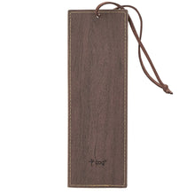 Load image into Gallery viewer, Be Strong and Courageous Walnut-Brown and Tan Faux Leather Bookmark - Joshua 1:9