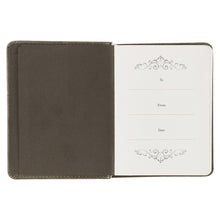 Load image into Gallery viewer, Daily Prayers for Graduates Gray Faux Leather Devotional