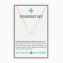 Load image into Gallery viewer, Heavenly Sky Crystal Cross Necklace