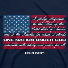 Load image into Gallery viewer, HOLD FAST Mens T-Shirt Pledge Flag