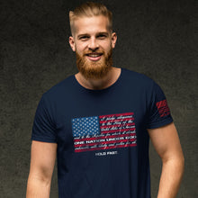 Load image into Gallery viewer, HOLD FAST Mens T-Shirt Pledge Flag