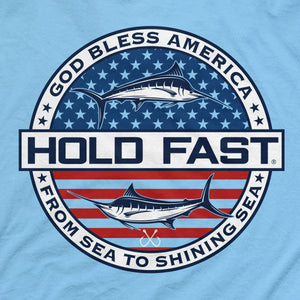 HOLD FAST Mens T-Shirt God Bless America