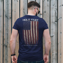 Load image into Gallery viewer, HOLD FAST Mens T-Shirt Antique Flag