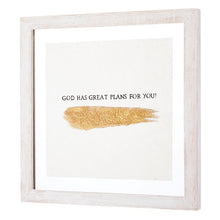 Load image into Gallery viewer, Framed Wall Art - God Has Great Plans For You
