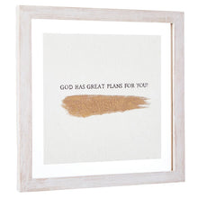 Load image into Gallery viewer, Framed Wall Art - God Has Great Plans For You