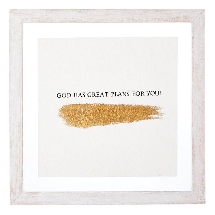 Framed Wall Art - God Has Great Plans For You