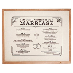 Ten Commandments of Marriage