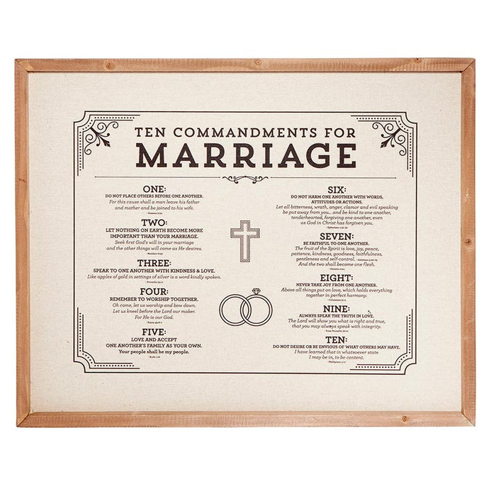 Ten Commandments of Marriage