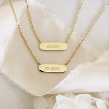 Load image into Gallery viewer, Chosen Necklace, Ephesians 1:4-5: Yellow Gold