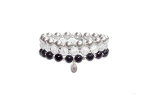 Count Your Blessings Bracelet in Silver Pearl: S