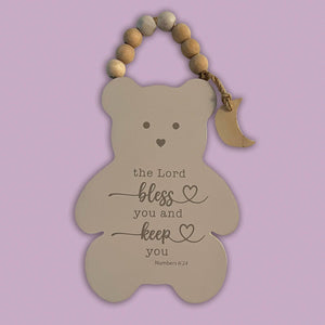 Bear Baby Wall Plaque