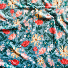 Load image into Gallery viewer, Precious in His Sight Floral Minky Blanket
