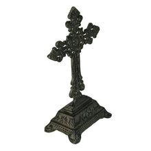 Load image into Gallery viewer, Cast Iron Fleur-de-Lis Design Table Cross/Pedestal Base