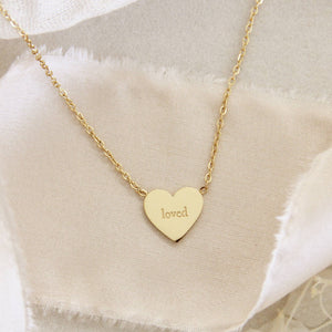 Wonderfully Made, Loved Necklace, Psalms 139:14: Yellow Gold