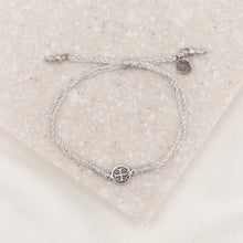 Load image into Gallery viewer, Breathe Blessing Bracelet: Fuchsia / Silver