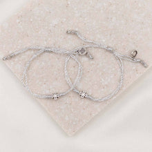 Load image into Gallery viewer, Together in Prayer Bracelet Set: Metallic Silver