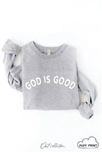 Load image into Gallery viewer, GOD IS GOOD PUFF Graphic Sweatshirt: TAN / L