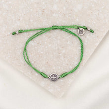 Load image into Gallery viewer, Breathe Blessing Bracelet: Purple / Silver
