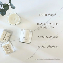 Load image into Gallery viewer, Worship | Gardenia &amp; Tuberose | 9 oz. Clear Jar Soy Candle: Natural Wood Lid