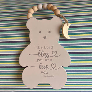 Bear Baby Wall Plaque