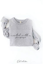 Load image into Gallery viewer, CREATED WITH A PURPOSE Graphic Sweatshirt: VINTAGE WHITE LONG SLEEVE / M